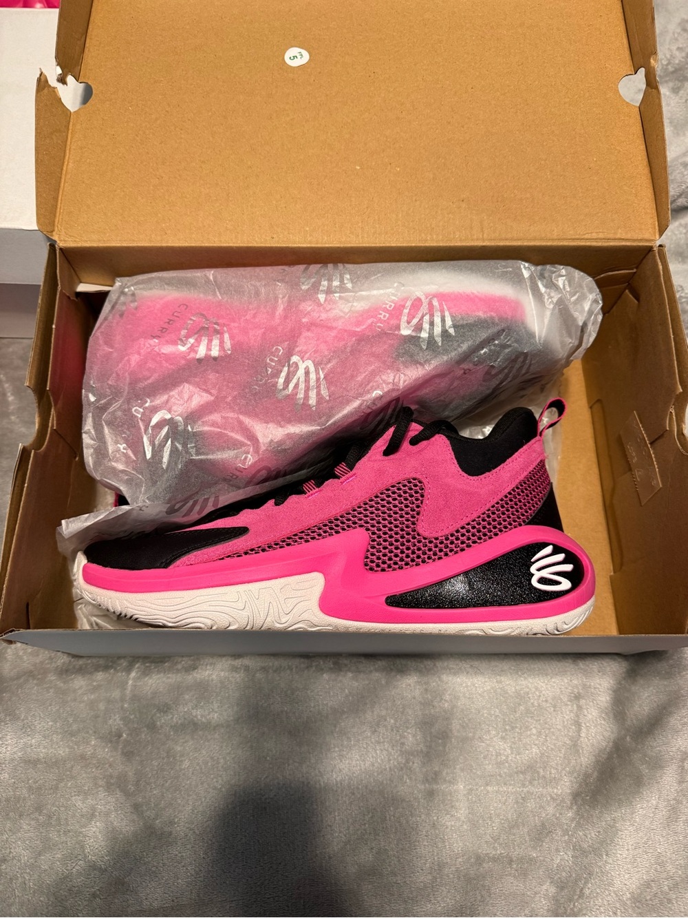 Under Armour Women's Athletic Sneakers in Pink and Black